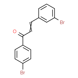 ChemSpider 2D Image | 3-(3-Bromophenyl)-1-(4-bromophenyl)-2-propen-1-one | C15H10Br2O