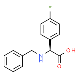 ChemSpider 2D Image | (2S)-(Benzylamino)(4-fluorophenyl)acetic acid | C15H14FNO2
