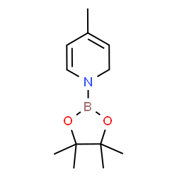 ChemSpider 2D Image | 1-(4,4,5,5-Tetramethyl-1,3,2-dioxaborolan-2-yl)-4-methyl-1,2-dihydropyridine | C12H20BNO2