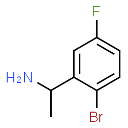 ChemSpider 2D Image | 1-(2-Bromo-5-fluorophenyl)ethanamine | C8H9BrFN