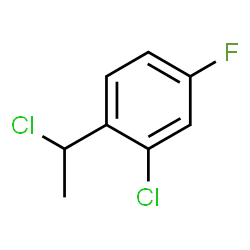 ChemSpider 2D Image | 2-Chloro-1-(1-chloroethyl)-4-fluorobenzene | C8H7Cl2F
