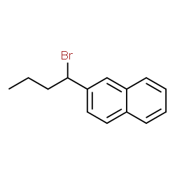 ChemSpider 2D Image | 2-(1-Bromobutyl)naphthalene | C14H15Br