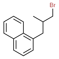 ChemSpider 2D Image | 1-(3-Bromo-2-methylpropyl)naphthalene | C14H15Br