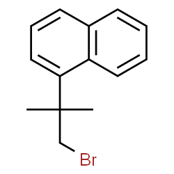 ChemSpider 2D Image | 1-(1-Bromo-2-methyl-2-propanyl)naphthalene | C14H15Br