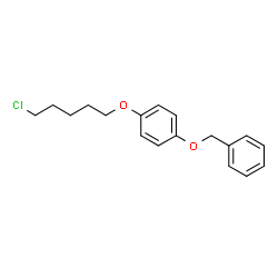 ChemSpider 2D Image | 1-(Benzyloxy)-4-[(5-chloropentyl)oxy]benzene | C18H21ClO2