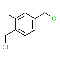 ChemSpider 2D Image | 1,4-Bis(chloromethyl)-2-fluorobenzene | C8H7Cl2F