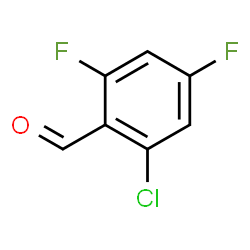 ChemSpider 2D Image | 2-Chloro-4,6-difluorobenzaldehyde | C7H3ClF2O