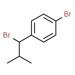 ChemSpider 2D Image | 1-Bromo-4-(1-bromo-2-methylpropyl)benzene | C10H12Br2