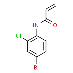 ChemSpider 2D Image | N-(4-Bromo-2-chlorophenyl)acrylamide | C9H7BrClNO