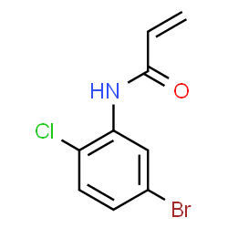 ChemSpider 2D Image | N-(5-Bromo-2-chlorophenyl)acrylamide | C9H7BrClNO