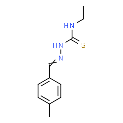 ChemSpider 2D Image | N-Ethyl-2-(4-methylbenzylidene)hydrazinecarbothioamide | C11H15N3S