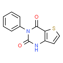 ChemSpider 2D Image | 3-Phenylthieno[3,2-d]pyrimidine-2,4(1H,3H)-dione | C12H8N2O2S