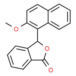 ChemSpider 2D Image | 3-(2-Methoxy-1-naphthyl)-2-benzofuran-1(3H)-one | C19H14O3