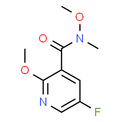 ChemSpider 2D Image | 5-Fluoro-N,2-dimethoxy-N-methylnicotinamide | C9H11FN2O3
