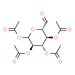 ChemSpider 2D Image | 1,2,3,4-Tetra-O-acetyl-D-gluco-hexodialdo-1,5-pyranose | C14H18O10