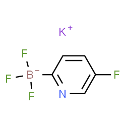 ChemSpider 2D Image | Potassium trifluoro(5-fluoro-2-pyridinyl)borate(1-) | C5H3BF4KN