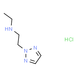ChemSpider 2D Image | N-Ethyl-2-(2H-1,2,3-triazol-2-yl)ethanamine hydrochloride (1:1) | C6H13ClN4