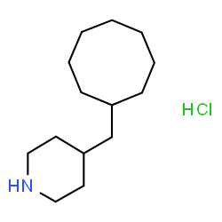 ChemSpider 2D Image | 4-(Cyclooctylmethyl)piperidine hydrochloride (1:1) | C14H28ClN