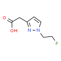 ChemSpider 2D Image | [1-(2-FLUOROETHYL)PYRAZOL-3-YL]ACETIC ACID | C7H9FN2O2