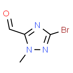 ChemSpider 2D Image | 3-Bromo-1-methyl-1H-1,2,4-triazole-5-carbaldehyde | C4H4BrN3O