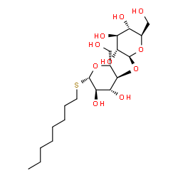 ChemSpider 2D Image | Octyl 4-O-beta-D-glucopyranosyl-1-thio-beta-D-glucopyranoside | C20H38O10S