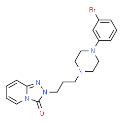 ChemSpider 2D Image | 3-DECHLORO-3-BROMO TRAZODONE | C19H22BrN5O
