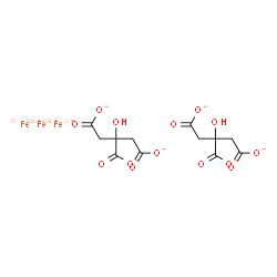 ChemSpider 2D Image | (~58~Fe)Iron(2+) 2-hydroxy-1,2,3-propanetricarboxylate (3:2) | C12H1058Fe3O14