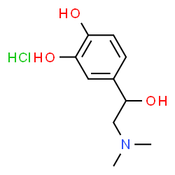 ChemSpider 2D Image | N-METHYLEPINEPHRINE HYDROCHLORIDE | C10H16ClNO3