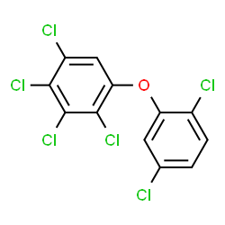 ChemSpider 2D Image | 2,2',3,4,5,5'-HEXACHLORODIPHENYL ETHER | C12H4Cl6O