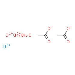 ChemSpider 2D Image | oxygen(2-);uranium(6+);diacetate;dihydrate | C4H10O8U
