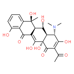 ChemSpider 2D Image | 2-ACETYL-2-DECARBAMOYLOXYTETRACYCLINE | C23H25NO9