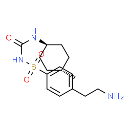 ChemSpider 2D Image | 1-((4-(2-AMINOETHYL)PHENYL)SULFONYL)-3-(TRANS-4-METHYLCYCLOHEXYL)UREA | C16H25N3O3S