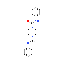 ChemSpider 2D Image | N,N'-Bis(4-methylphenyl)-1,4-piperazinedicarboxamide | C20H24N4O2