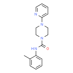ChemSpider 2D Image | N-(2-Methylphenyl)-4-(2-pyridinyl)-1-piperazinecarboxamide | C17H20N4O