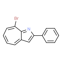 ChemSpider 2D Image | 8-bromo-2-phenyl-1-aza-azulene | C15H10BrN