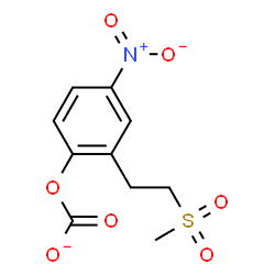 ChemSpider 2D Image | 2-[2-(Methylsulfonyl)ethyl]-4-nitrophenyl carbonate | C10H10NO7S