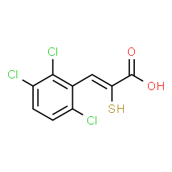 ChemSpider 2D Image | (2Z)-2-Sulfanyl-3-(2,3,6-trichlorophenyl)acrylic acid | C9H5Cl3O2S