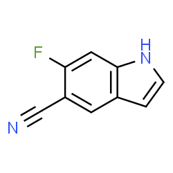 ChemSpider 2D Image | 6-Fluoro-1H-indole-5-carbonitrile | C9H5FN2