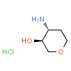ChemSpider 2D Image | (3S,4R)-4-Aminooxan-3-ol hydrochloride | C5H12ClNO2
