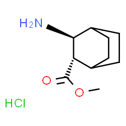 ChemSpider 2D Image | methyl trans-3-aminobicyclo[2.2.2]octane-2-carboxylate hydrochloride | C10H18ClNO2