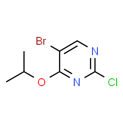 ChemSpider 2D Image | 5-Bromo-2-chloro-4-isopropoxypyrimidine | C7H8BrClN2O