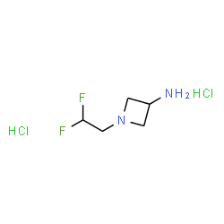 ChemSpider 2D Image | 1-(2,2-Difluoroethyl)-3-azetidinamine dihydrochloride | C5H12Cl2F2N2