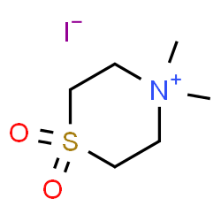 ChemSpider 2D Image | 4,4-Dimethylthiomorpholin-4-ium 1,1-dioxide iodide | C6H14INO2S