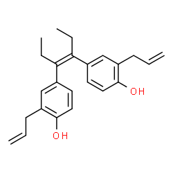 ChemSpider 2D Image | 4,4'-[(3Z)-3-Hexene-3,4-diyl]bis(2-allylphenol) | C24H28O2