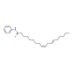 ChemSpider 2D Image | (9Z,12E)-N-Phenyl-9,12-octadecadienamide | C24H37NO