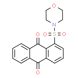ChemSpider 2D Image | 1-(4-Morpholinylsulfonyl)-9,10-anthraquinone | C18H15NO5S