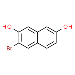 ChemSpider 2D Image | 3-Bromo-2,7-naphthalenediol | C10H7BrO2