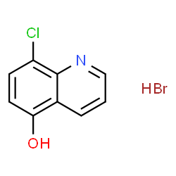 ChemSpider 2D Image | 8-Chloroquinolin-5-ol hydrobromide | C9H7BrClNO