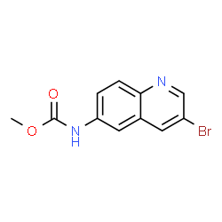 ChemSpider 2D Image | Methyl (3-bromo-6-quinolinyl)carbamate | C11H9BrN2O2