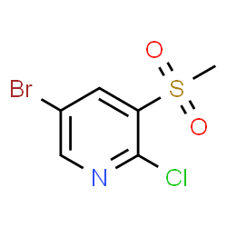 ChemSpider 2D Image | 5-BROMO-2-CHLORO-3-METHANESULFONYLPYRIDINE | C6H5BrClNO2S